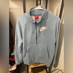 large women’s nike quarter zip - blue